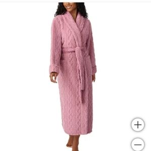 Room Service Robe Cable Textured Jacquard Fabric